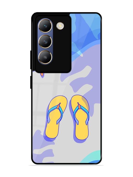 Sandy Toes And Salty Seas Glossy Soft Edge Case for Vivo T3 (5G) Chachhi