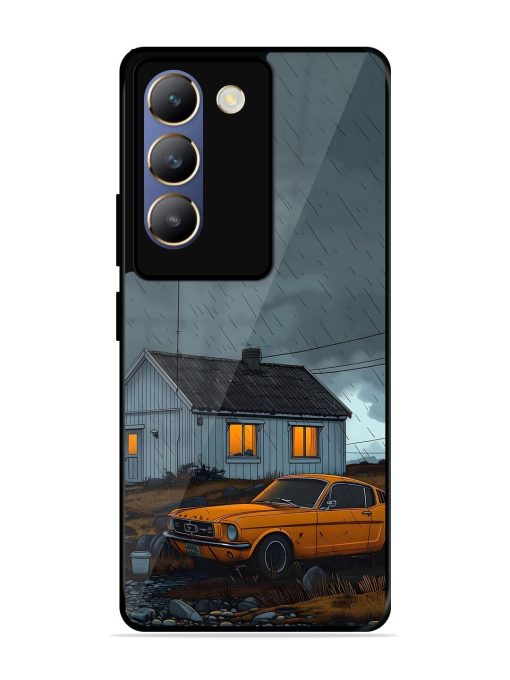 Rainy Day Retreat Glossy Soft Edge Case for Vivo T3 (5G) Chachhi