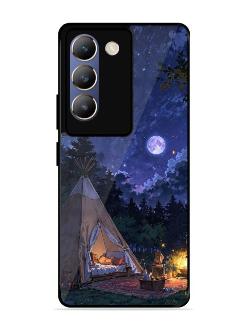 Moonlight Camping Glossy Soft Edge Case for Vivo T3 (5G)