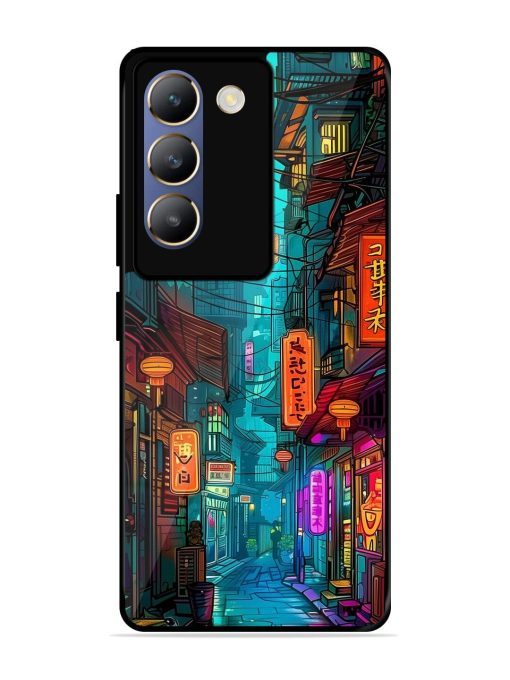 Neon Nightscape Glossy Soft Edge Case for Vivo T3 (5G) Chachhi