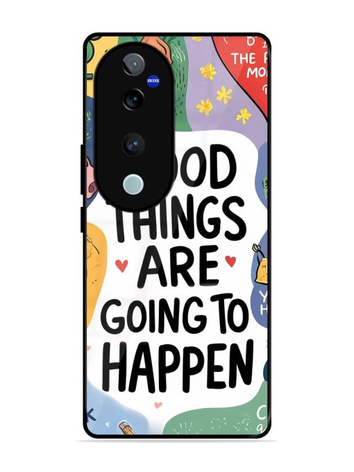 Uplifting Scribbles Glossy Soft Edge Case for Vivo T3 Ultra (5G) Chachhi