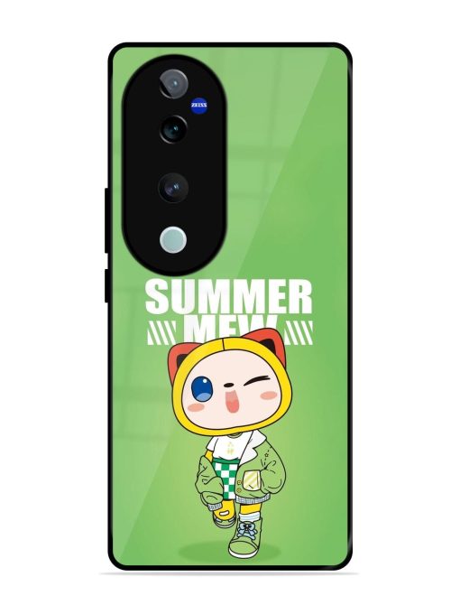 Purrfect Summer Glossy Soft Edge Case for Vivo T3 Ultra (5G) Chachhi