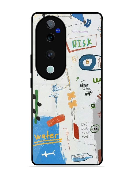Mind Map Madness Glossy Soft Edge Case for Vivo T3 Ultra (5G)