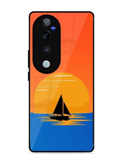 Sunset Sail Glossy Soft Edge Case for Vivo T3 Ultra (5G) Chachhi