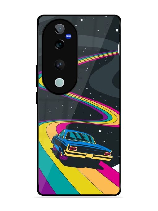 Rainbow Road Glossy Soft Edge Case for Vivo T3 Ultra (5G) Chachhi