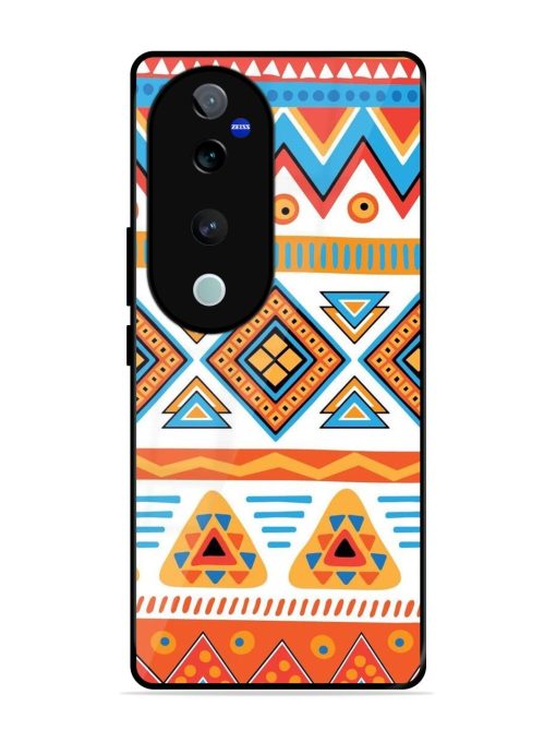 Vibrant Tribal Pattern Glossy Soft Edge Case for Vivo T3 Ultra (5G)