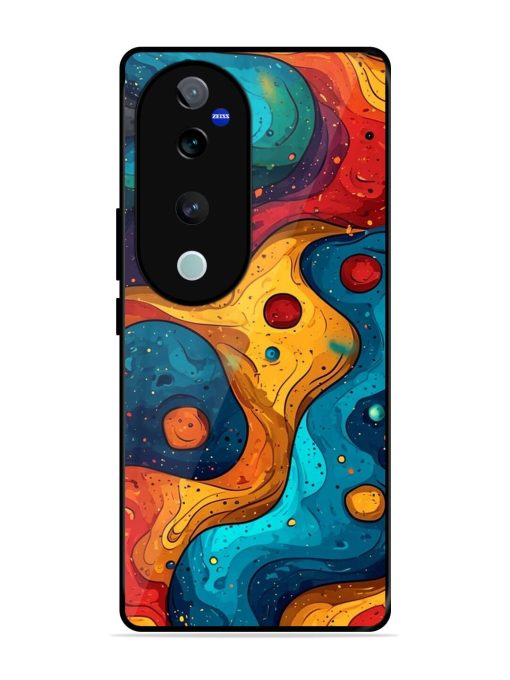 Cosmic Swirl Glossy Soft Edge Case for Vivo T3 Ultra (5G)