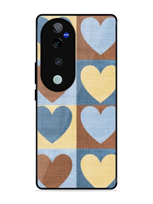 Hearts On Canvas Glossy Soft Edge Case for Vivo T3 Ultra (5G) Chachhi