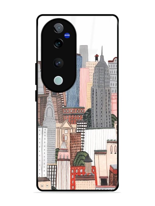 Cityscape Dreams Glossy Soft Edge Case for Vivo T3 Ultra (5G) Chachhi