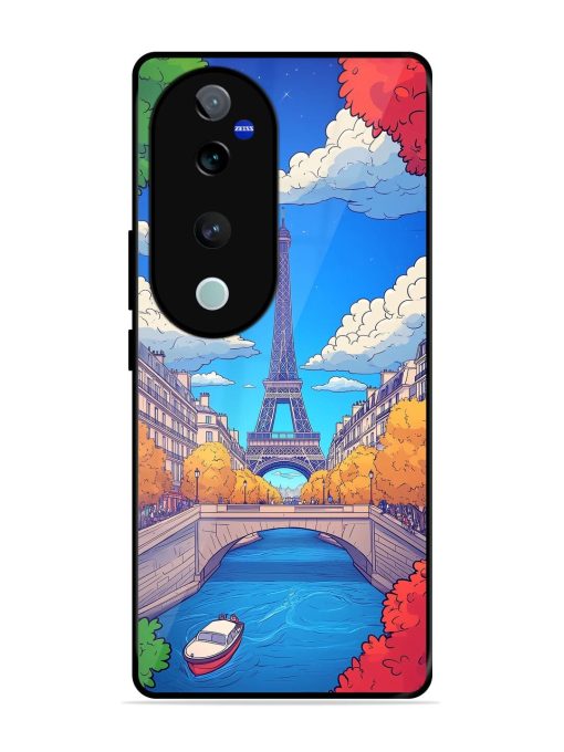 Parisian Panorama Glossy Soft Edge Case for Vivo T3 Ultra (5G)