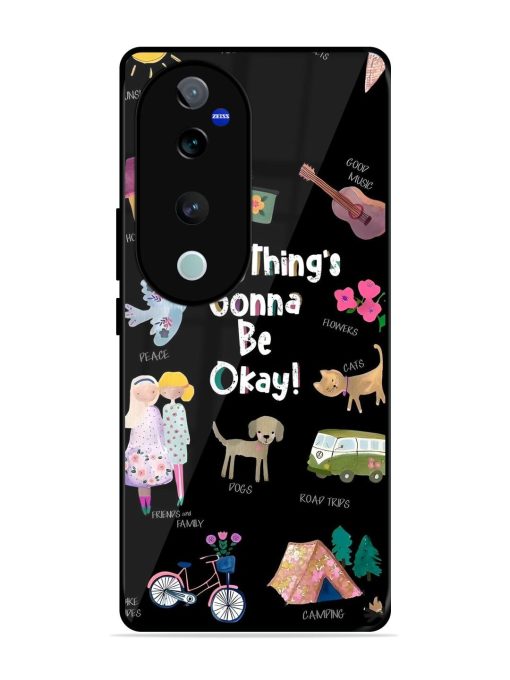 Everything'S Gonna Be Okay Glossy Soft Edge Case for Vivo T3 Ultra (5G) Chachhi