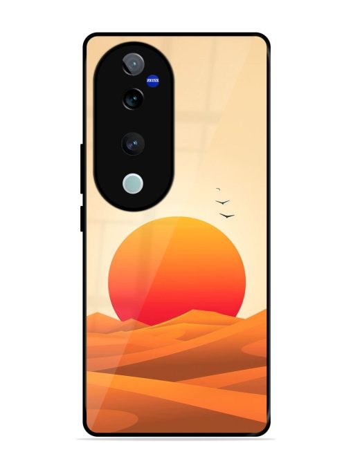 Desert Sunset Glossy Soft Edge Case for Vivo T3 Ultra (5G) Chachhi