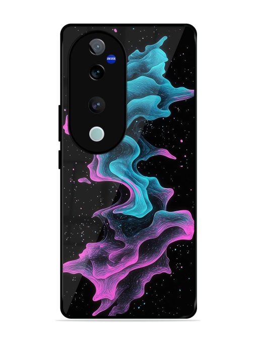 Cosmic Currents Glossy Soft Edge Case for Vivo T3 Ultra (5G) Chachhi