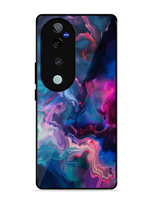 Cosmic Swirl Glossy Soft Edge Case for Vivo T3 Ultra (5G)