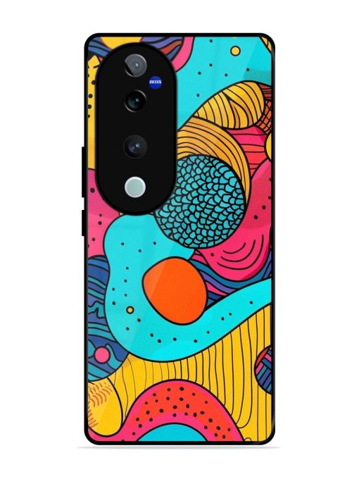 Psychedelic Patterns Glossy Soft Edge Case for Vivo T3 Ultra (5G) Chachhi