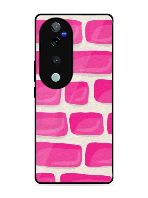 Pink Brick Wall Glossy Soft Edge Case for Vivo T3 Ultra (5G) Chachhi