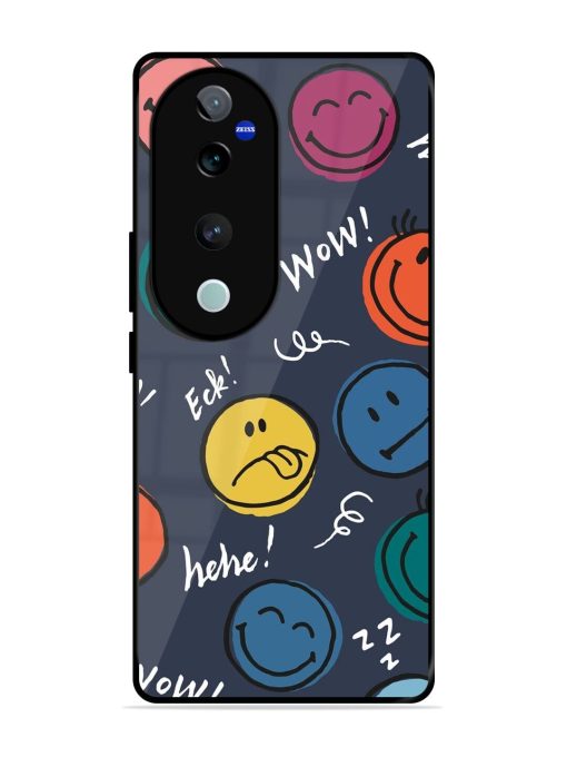 Emoticon Parade Glossy Soft Edge Case for Vivo T3 Ultra (5G) Chachhi