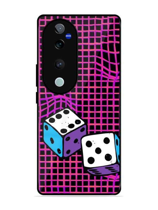 Glitched Dice Glossy Soft Edge Case for Vivo T3 Ultra (5G)