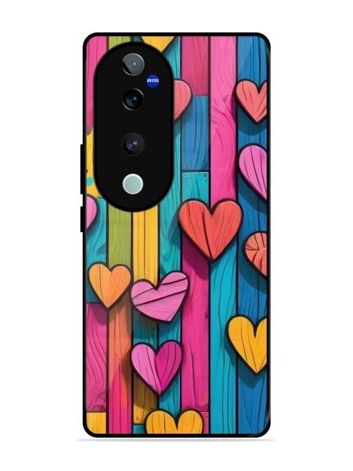 Rainbow Of Hearts Glossy Soft Edge Case for Vivo T3 Ultra (5G) Chachhi