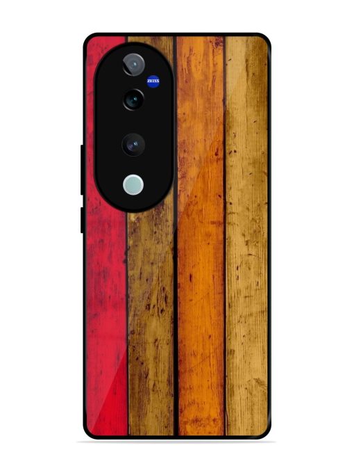 Colorful Woodgrain Glossy Soft Edge Case for Vivo T3 Ultra (5G) Chachhi