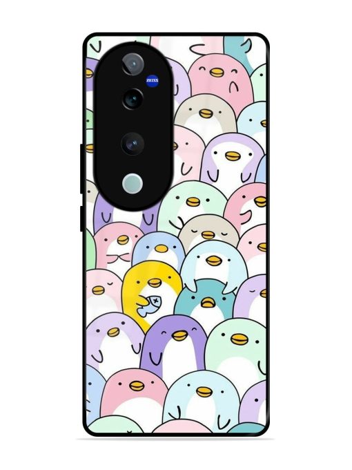 Penguin Party Glossy Soft Edge Case for Vivo T3 Ultra (5G) Chachhi