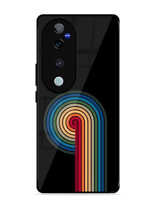 Rainbow Ripple Glossy Soft Edge Case for Vivo T3 Ultra (5G) Chachhi