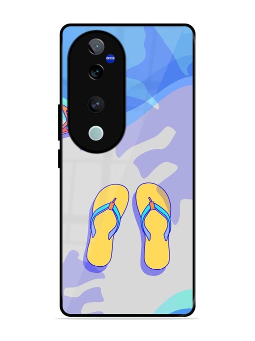 Sandy Toes And Salty Seas Glossy Soft Edge Case for Vivo T3 Ultra (5G)