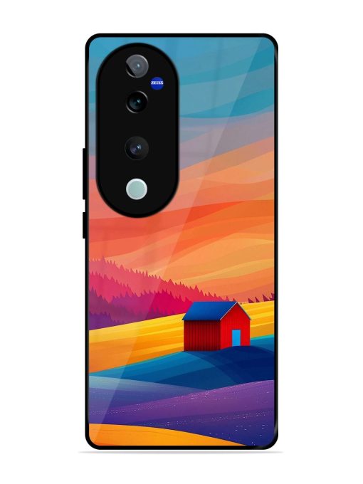 Sunset Solitude Glossy Soft Edge Case for Vivo T3 Ultra (5G) Chachhi