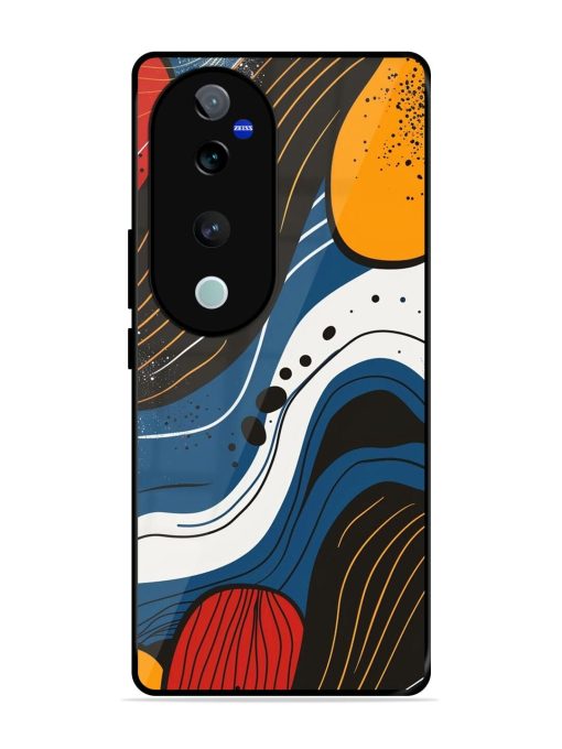 Abstract Expression Glossy Soft Edge Case for Vivo T3 Ultra (5G) Chachhi