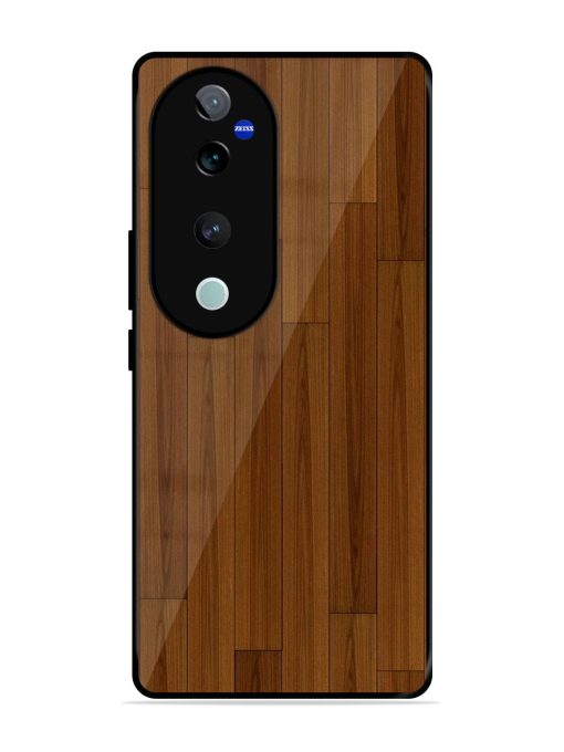 Warm Woodgrain Glossy Soft Edge Case for Vivo T3 Ultra (5G) Chachhi