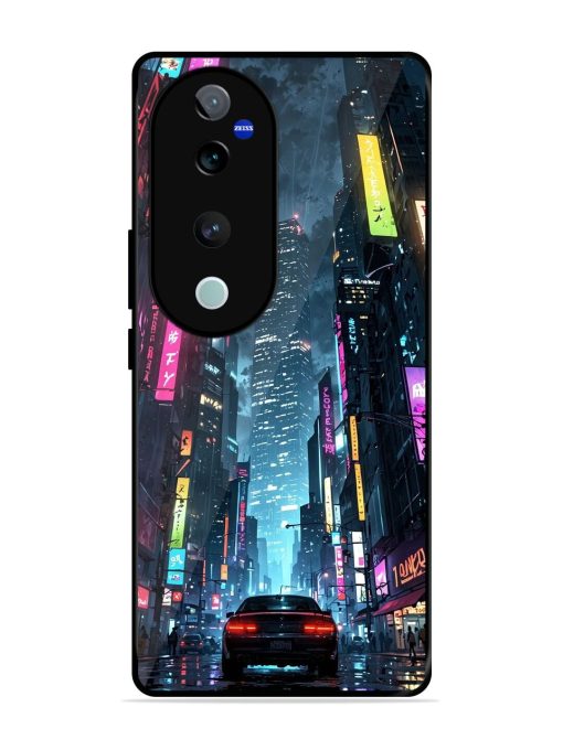 Neon Nightscape Glossy Soft Edge Case for Vivo T3 Ultra (5G) Chachhi