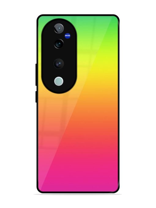 Rainbow Gradient Glossy Soft Edge Case for Vivo T3 Ultra (5G) Chachhi