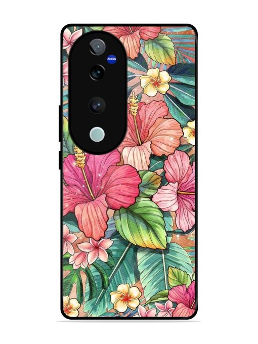 Tropical Tapestry Glossy Soft Edge Case for Vivo T3 Ultra (5G) Chachhi