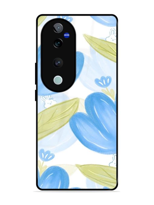 Bunny'S Blue Garden Glossy Soft Edge Case for Vivo T3 Ultra (5G) Chachhi