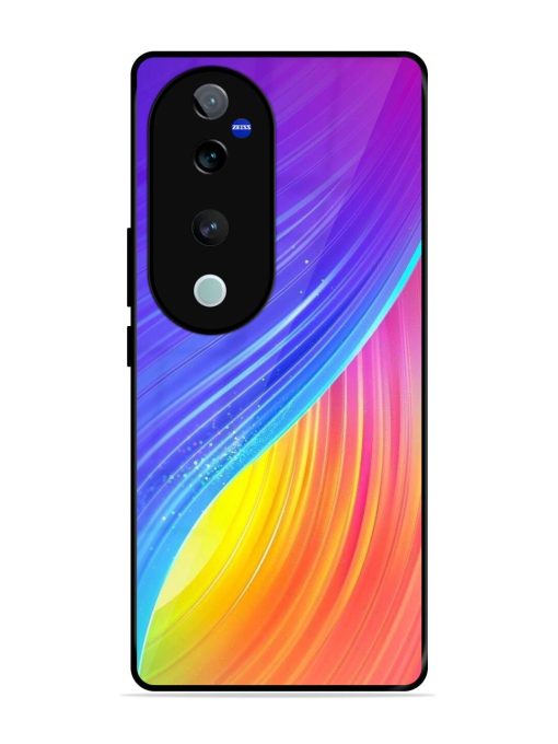 Neon Swirl Glossy Soft Edge Case for Vivo T3 Ultra (5G) Chachhi