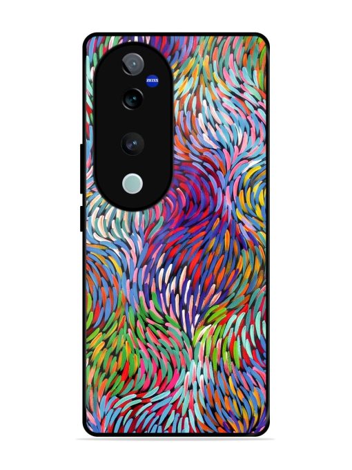 Vibrant Waves Glossy Soft Edge Case for Vivo T3 Ultra (5G) Chachhi