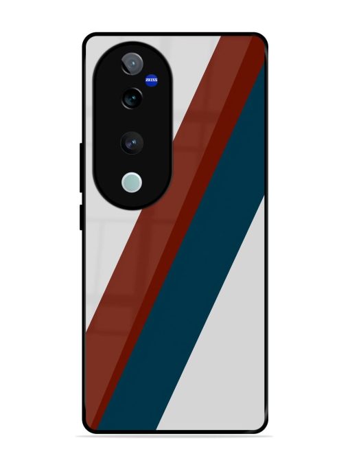 Slanted Stripes Glossy Soft Edge Case for Vivo T3 Ultra (5G)