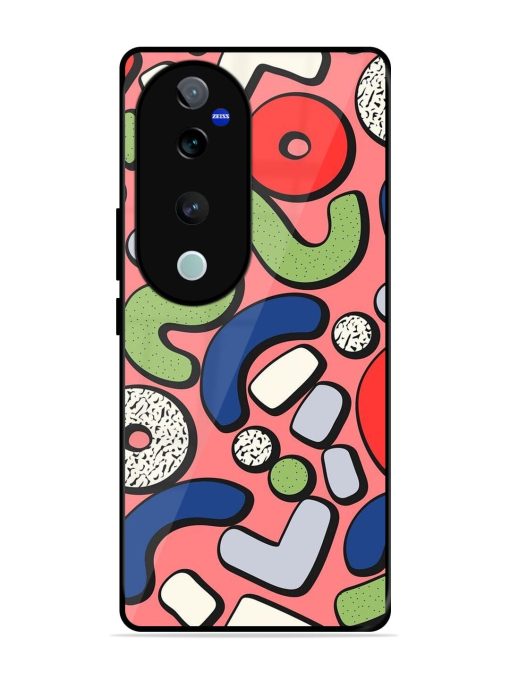 Groovy Geometric Shapes Glossy Soft Edge Case for Vivo T3 Ultra (5G) Chachhi