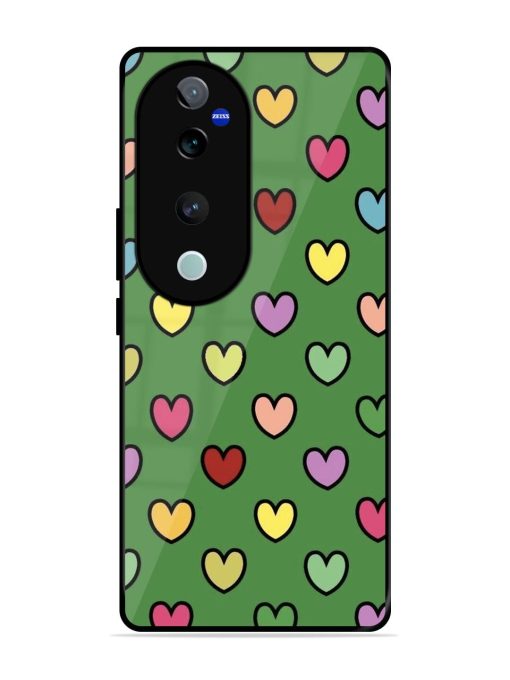 Rainbow Heart Parade Glossy Soft Edge Case for Vivo T3 Ultra (5G)