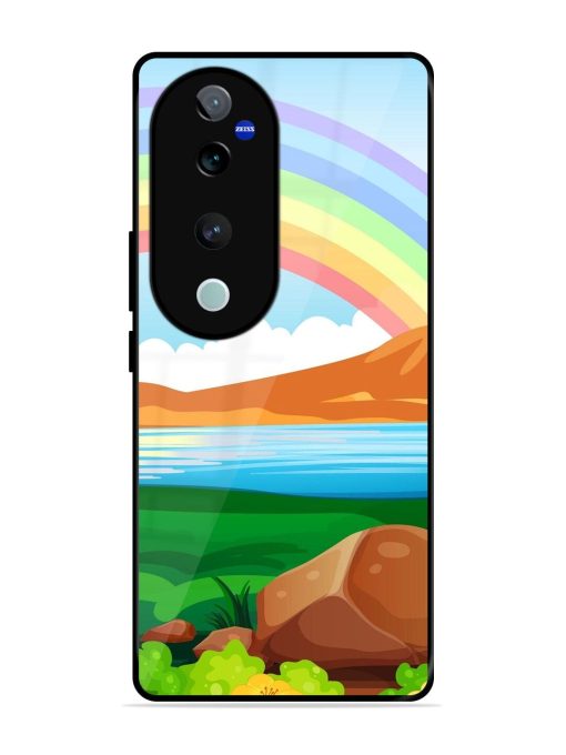 Rainbow Over The Lake Glossy Soft Edge Case for Vivo T3 Ultra (5G) Chachhi