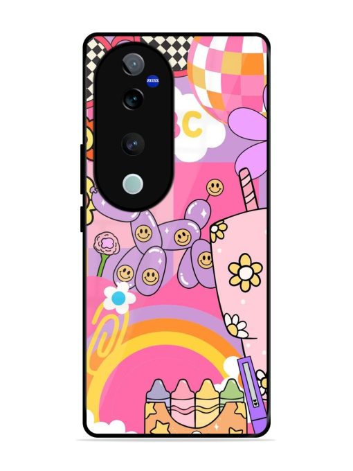 Whimsical Y2K Chaos Glossy Soft Edge Case for Vivo T3 Ultra (5G)