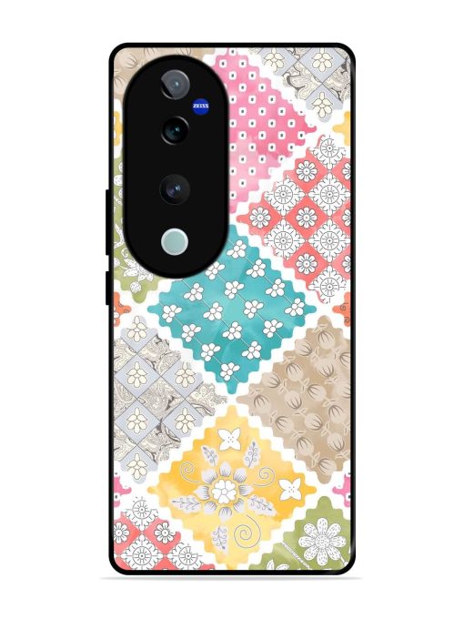 Patchwork Dreamscape Glossy Soft Edge Case for Vivo T3 Ultra (5G)