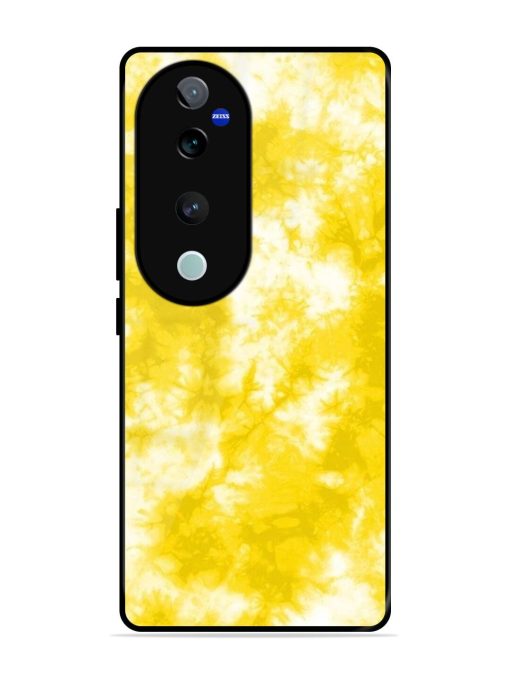 Golden Tie-Dye Twirl Glossy Soft Edge Case for Vivo T3 Ultra (5G) Chachhi