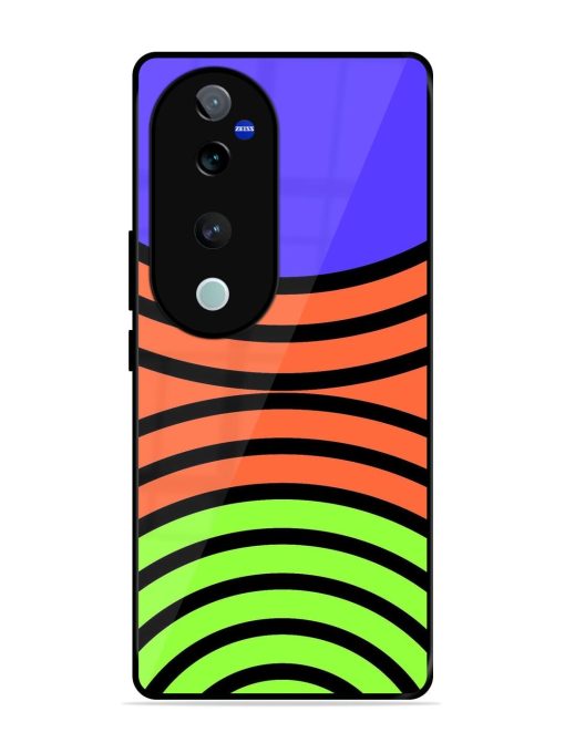 Psychedelic Stripe Symphony Glossy Soft Edge Case for Vivo T3 Ultra (5G) Chachhi