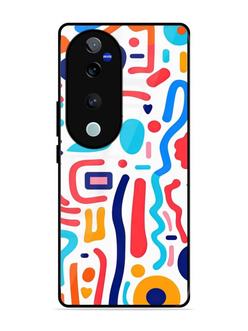 Whimsical Doodle Chaos Glossy Soft Edge Case for Vivo T3 Ultra (5G) Chachhi