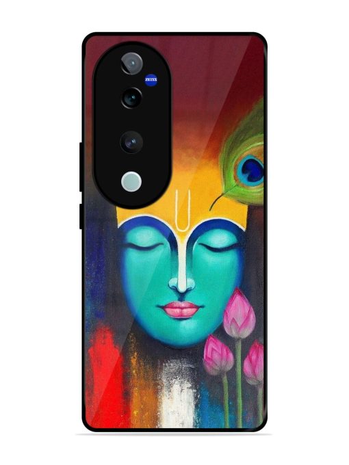 Divine Tranquility: The Face Of Krishna Glossy Soft Edge Case for Vivo T3 Ultra (5G)