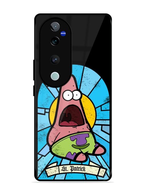 St. Patrick'S Day Stained Glass Patrick Star Glossy Soft Edge Case for Vivo T3 Ultra (5G)