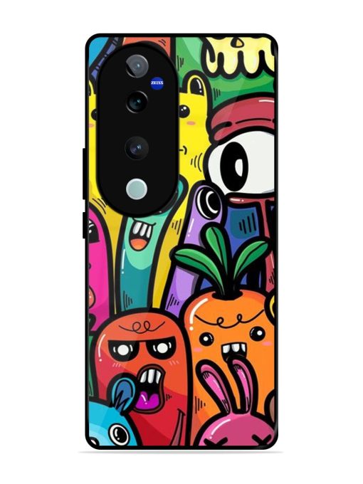 Whimsical Doodle Chaos Glossy Soft Edge Case for Vivo T3 Ultra (5G) Chachhi