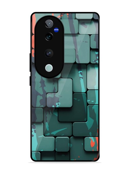 Abstract Geometric Mosaic Glossy Soft Edge Case for Vivo T3 Ultra (5G) Chachhi