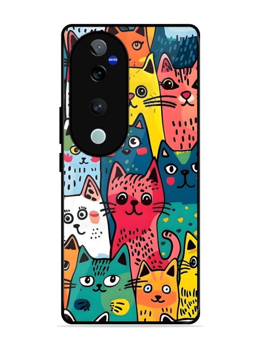 Feline Frenzy Glossy Soft Edge Case for Vivo T3 Ultra (5G) Chachhi